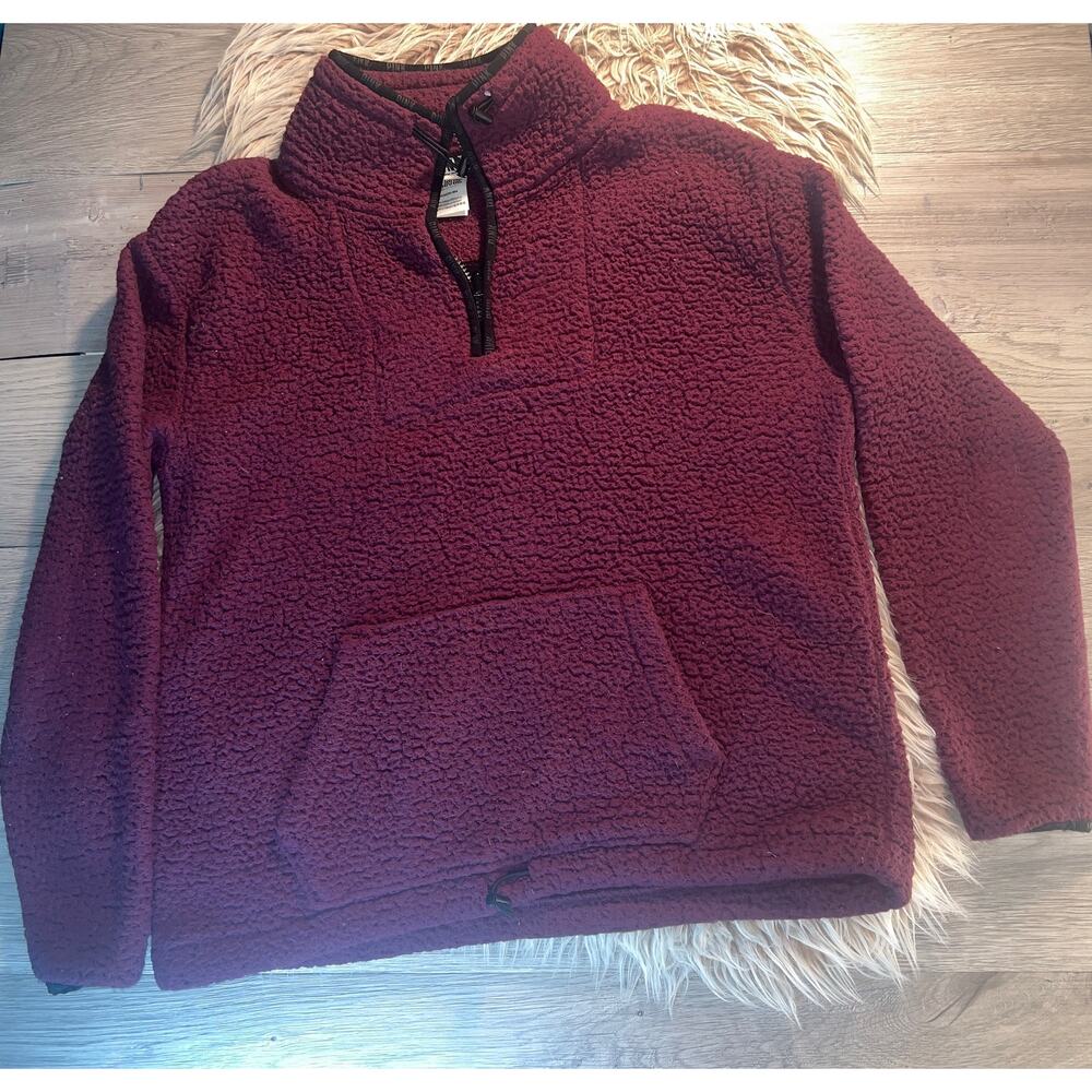 Pink women’s sherpa pullover - Picture 9 of 14